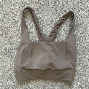 All in Motion Brown Sports Bra with Wide Straps